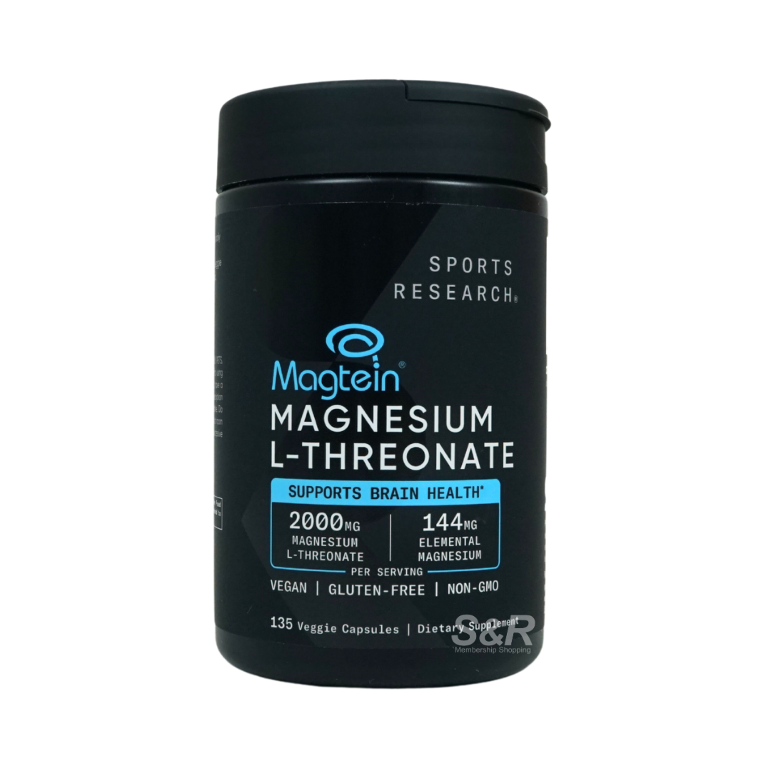 Sports Research Magtein Magnesium L-Threonate 2000mg 135 capsules
